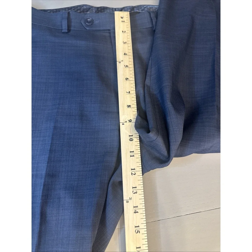 Michael Kors Dress Pants Mens 33Wx30L Blue‎ Dress  Pants Classic Slacks - Picture 13 of 15